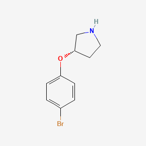 molecular formula C10H12BrNO B7976431 (S)-3-(4-Bromo-phenoxy)-pyrrolidine 