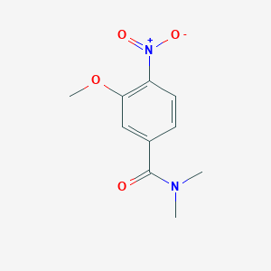 molecular formula C10H12N2O4 B7976437 3-methoxy-N,N-dimethyl-4-nitro-benzamide 