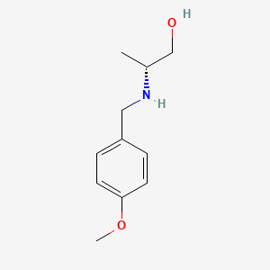 molecular formula C11H17NO2 B7976515 (2R)-2-(4-Methoxybenzylamino)-propan-1-ol 
