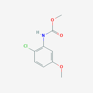 molecular formula C9H10ClNO3 B7976527 Methyl (2-chloro-5-methoxyphenyl)carbamate 