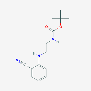 tert-butyl N-[2-(2-cyanoanilino)ethyl]carbamate