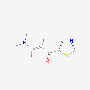 molecular formula C8H10N2OS B7976568 3-(Dimethylamino)-1-(1,3-thiazol-5-yl)prop-2-en-1-one 