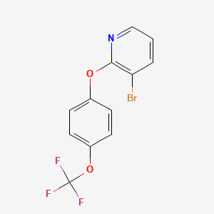 molecular formula C12H7BrF3NO2 B7976584 3-Bromo-2-(4-(trifluoromethoxy)phenoxy)pyridine 