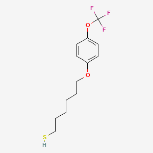 molecular formula C13H17F3O2S B7976599 6-[4-(Trifluoromethoxy)phenoxy]hexane-1-thiol 