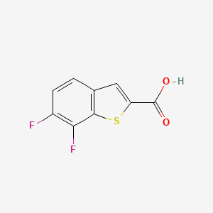 molecular formula C9H4F2O2S B7976652 6,7-Difluoro-benzo[b]thiophene-2-carboxylic acid 