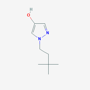 molecular formula C9H16N2O B7976673 1-(3,3-Dimethylbutyl)-1H-pyrazol-4-ol 