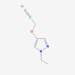 molecular formula C8H10N2O B7976675 1-Ethyl-4-(prop-2-yn-1-yloxy)-1H-pyrazole 