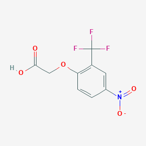 molecular formula C9H6F3NO5 B7976679 2-(4-Nitro-2-(trifluoromethyl)phenoxy)acetic acid 