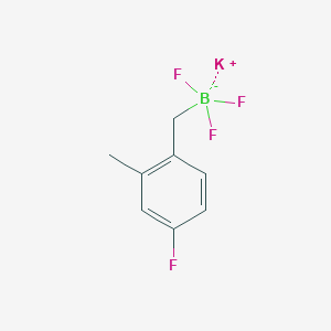 molecular formula C8H8BF4K B7976694 Potassium trifluoro(4-fluoro-2-methylbenzyl)borate 