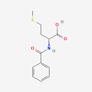 molecular formula C12H15NO3S B7976707 (R)-2-Benzoylamino-4-(methylthio)butanoic acid CAS No. 17966-61-9