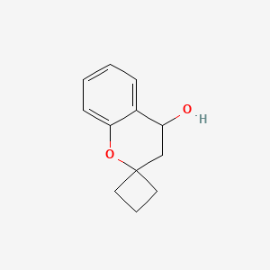 molecular formula C12H14O2 B7976747 Spiro[chromane-2,1'-cyclobutan]-4-ol 