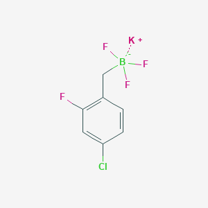 molecular formula C7H5BClF4K B7976793 Potassium;(4-chloro-2-fluorophenyl)methyl-trifluoroboranuide 