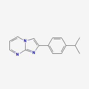 molecular formula C15H15N3 B7976801 2-(4-Isopropylphenyl)imidazo[1,2-a]pyrimidine 