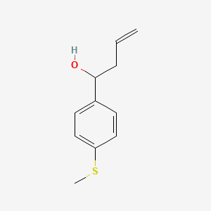 molecular formula C11H14OS B7976812 1-(4-(Methylthio)phenyl)but-3-en-1-ol 