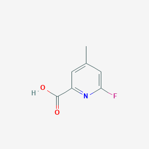 molecular formula C7H6FNO2 B7976818 6-Fluoro-4-methyl-pyridine-2-carboxylic acid 