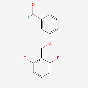 molecular formula C14H10F2O2 B7976841 3-(2,6-Difluorobenzyloxy)benzaldehyde 