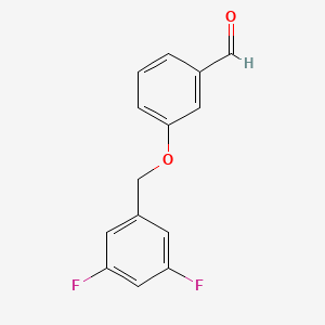 molecular formula C14H10F2O2 B7976845 3-(3,5-Difluorobenzyloxy)benzaldehyde 