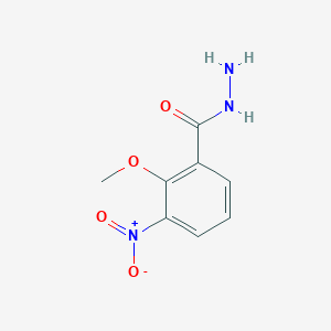 molecular formula C8H9N3O4 B7976886 2-Methoxy-3-nitrobenzohydrazide 
