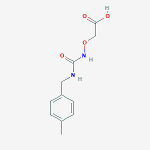 2-[(4-Methylphenyl)methylcarbamoylamino]oxyacetic acid