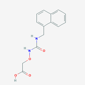 molecular formula C14H14N2O4 B7976930 2-(3-(Naphthalen-1-ylmethyl)ureidooxy)acetic acid 
