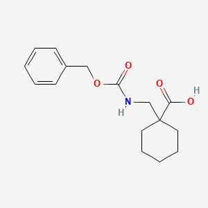 molecular formula C16H21NO4 B7976931 1-((((Benzyloxy)carbonyl)amino)methyl)cyclohexanecarboxylic acid 