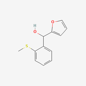 molecular formula C12H12O2S B7976968 Furan-2-yl(2-(methylthio)phenyl)methanol 