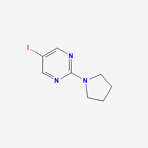 molecular formula C8H10IN3 B7977007 5-Iodo-2-pyrrolidin-1-ylpyrimidine 