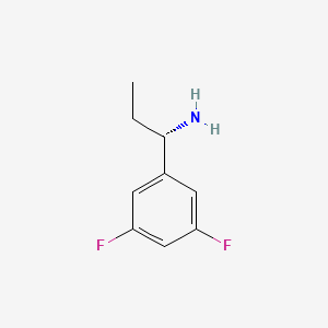 molecular formula C9H11F2N B7977025 (S)-1-(3,5-Difluorophenyl)propan-1-amine 