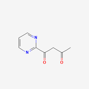 molecular formula C8H8N2O2 B7977035 1-(嘧啶-2-基)丁烷-1,3-二酮 