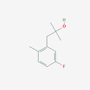 molecular formula C11H15FO B7977081 1-(3-Fluoro-6-methylphenyl)-2-methyl-2-propanol CAS No. 1314902-40-3