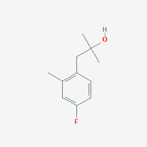 molecular formula C11H15FO B7977086 1-(4-Fluoro-2-methylphenyl)-2-methyl-2-propanol 