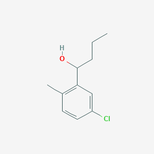molecular formula C11H15ClO B7977093 1-(3-Chloro-6-methylphenyl)-1-butanol 