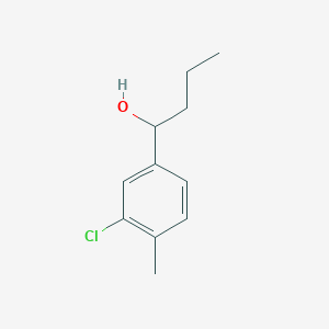 molecular formula C11H15ClO B7977095 1-(3-Chloro-4-methylphenyl)butan-1-ol 