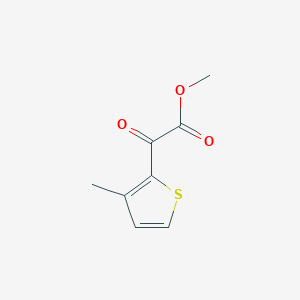 molecular formula C8H8O3S B7977131 Methyl 2-(3-methylthiophen-2-yl)-2-oxoacetate 