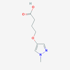 molecular formula C8H12N2O3 B7977159 4-((1-Methyl-1H-pyrazol-4-yl)oxy)butanoic acid 