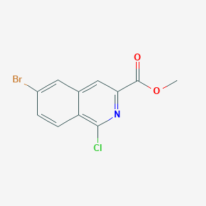 3-Isoquinolinecarboxylic acid, 6-bromo-1-chloro-, methyl ester