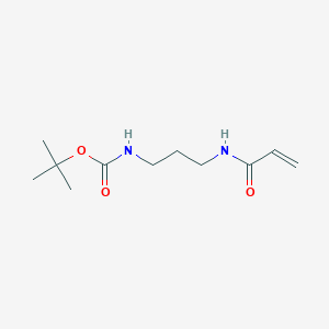 molecular formula C11H20N2O3 B7977185 N-[3-(tert-Butoxycarbonylamino)propyl]acrylamide 