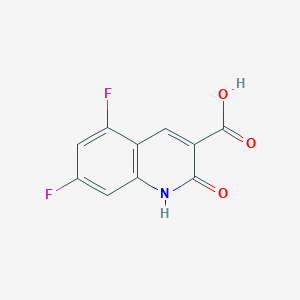 molecular formula C10H5F2NO3 B7977200 5,7-Difluoro-2-oxo-1,2-dihydroquinoline-3-carboxylic acid 