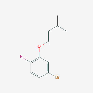 molecular formula C11H14BrFO B7977236 1-Bromo-4-fluoro-3-iso-pentyloxybenzene 