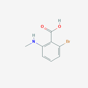 molecular formula C8H8BrNO2 B7977277 2-Bromo-6-(methylamino)benzoic acid 