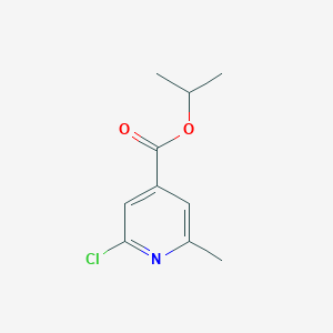 molecular formula C10H12ClNO2 B7977346 2-Chloro-6-methyl-isonicotinic acid isopropyl ester 