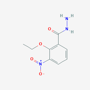 molecular formula C9H11N3O4 B7977358 2-Ethoxy-3-nitro-benzoic acid hydrazide 