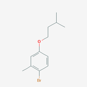 molecular formula C12H17BrO B7977362 1-Bromo-2-methyl-4-iso-pentyloxybenzene 