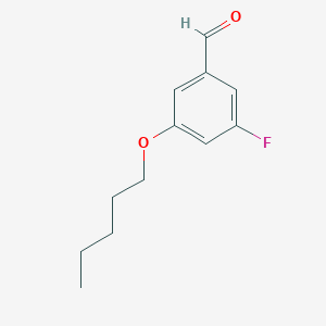 molecular formula C12H15FO2 B7977387 5-Fluoro-3-n-pentoxybenzaldehyde 