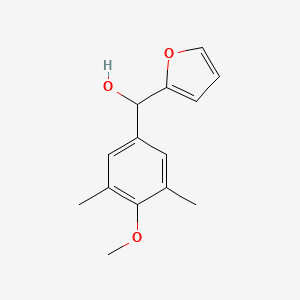 molecular formula C14H16O3 B7977418 3,5-Dimethyl-4-methoxyphenyl-(2-furyl)methanol 