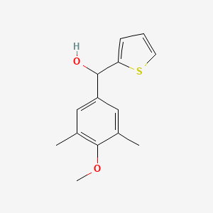 molecular formula C14H16O2S B7977438 3,5-Dimethyl-4-methoxyphenyl-(2-thienyl)methanol 