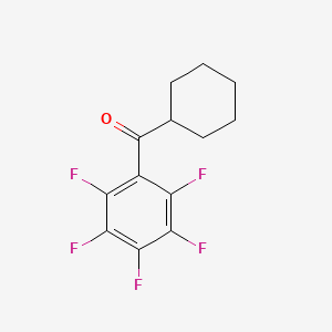 molecular formula C13H11F5O B7977470 2,3,4,5,6-Pentafluorophenyl cyclohexyl ketone 