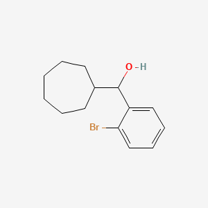 molecular formula C14H19BrO B7977495 Cycloheptyl (2-bromophenyl)methanol 