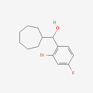 Cycloheptyl (2-bromo-4-fluorophenyl)methanol
