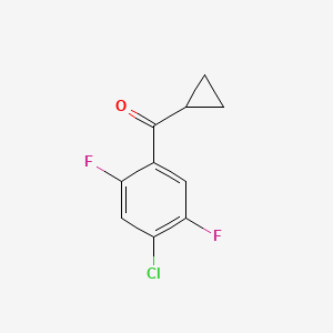 (4-Chloro-2,5-difluorophenyl)(cyclopropyl)methanone
